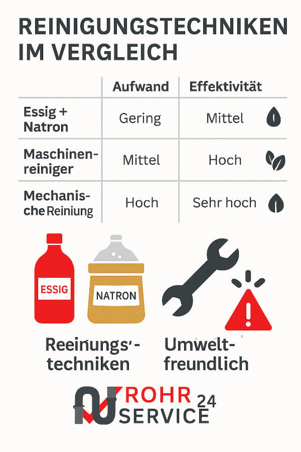 Reinigungstechniken im Vergleich